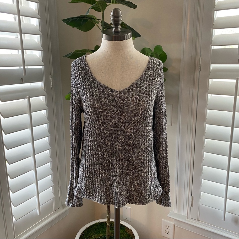 Eileen Fisher open knit pullover sweater size m
